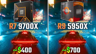 RYZEN 7 9700X vs RYZEN 9 5950X  Test in 6 Games [upl. by Swithin370]