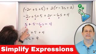 Adding Terms amp Simplifying Expressions in Algebra [upl. by Llydnek]