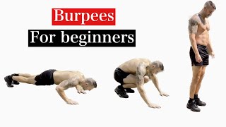 How to do a Burpee  Burpees for Beginners [upl. by Tijnar]