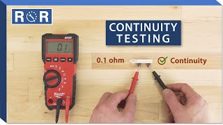 How to do a Continuity Test With a Multimeter  Repair and Replace [upl. by Lednyc403]