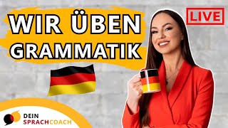 1 Stunde DEUTSCHUNTERRICHT🇩🇪 Deutsch lernen  Grammatik  Wortschatz  A2  B1  B2 [upl. by Elmina473]