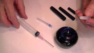 How to Refill a Fountain Pen Ink Cartridge with ink [upl. by Seugram]