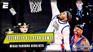 Micah Parsons HIGHLIGHTS from the NBA Celebrity AllStar Game 🏆  NBA on ESPN [upl. by Haym]