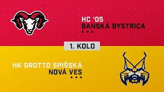 1kolo štvrťfinále HC 05 Banská Bystrica  HK GROTTO Spišská Nová Ves HIGHLIGHTS [upl. by Esta]