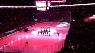 Leafs fans help out anthem singer in Florida [upl. by Ahsinom]