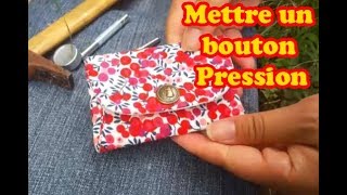 Comment poser bouton pression metallique [upl. by Carlen655]