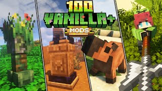 100 TOP Vanilla Mods For Minecraft 1202  2023 Forge amp Fabric [upl. by Darrow]