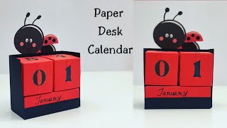 DIY PAPER DESK CALENDAR 2021  DIY Calendar Paper Craft  Easy kids craft ideas  Calendar Making [upl. by Eittik876]