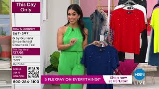 HSN  G by Giuliana Rancic Fashions 06122024  10 AM [upl. by Vod]