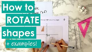 ■ How to rotate shapes  examples [upl. by Uranie]