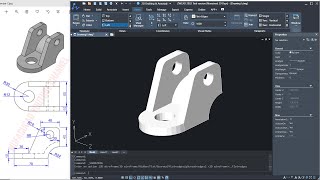 ZWCAD 2022 Basic 3D Modeling Tutorial For Beginner COMPLETE [upl. by Annerol]