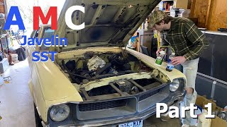 AMC Javelin SST Sitting for 15 years  Part 1 Fixing the brakes [upl. by Erine]