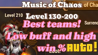 Music of Chaos Level 140 to 200 Hero Wars Dominion Era [upl. by Nottage805]