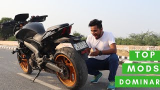 CRAZIEST MODIFICATION EVER DONE ON BAJAJ DOMINAR 400  Genuine review 2018 [upl. by Nickie430]