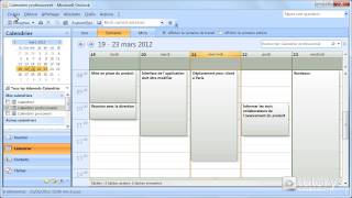 Comment imprimer un calendrier avec Outlook 2007 [upl. by Ojoj846]