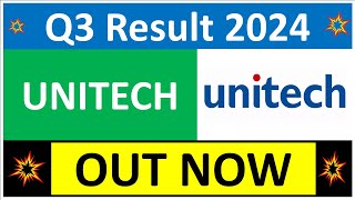 UNITECH Q3 results 2024  UNITECH results today  UNITECH Share News  UNITECH Share latest news [upl. by Nniroc]