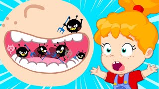 Learn to Brush Your Teeth for a Bright Smile  Groovy The Martian Educational for Kids [upl. by Danie]