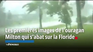 Les premières images de louragan Milton qui sabat sur la Floride [upl. by Wolram]