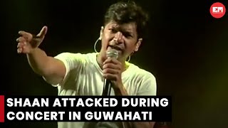 Bollywood singer Shaan attacked during concert in Guwahati [upl. by Anoif799]