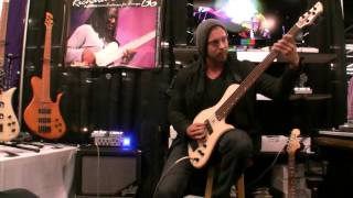 Hadrien Feraud and Henrik Linder at Aquilina Basses NAMM 2015  MikesGig [upl. by Oliy]