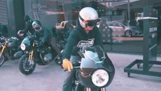 1st Triumph Thruxton R Thailand Casual Ride to Chonburi [upl. by Einiffit]