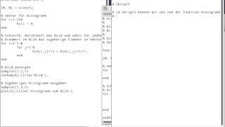 Digitale Bildverarbeitung mit MatLabROctave Teil 5 Histogramm als Funktion [upl. by Acimot]