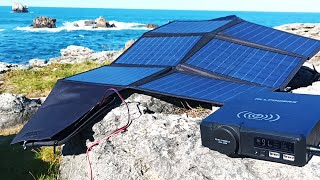 How to Use Portable Solar Panels ALLPOWERS SP026 Foldable Polysilicon Solar Panel 60W Demo [upl. by Culbert186]