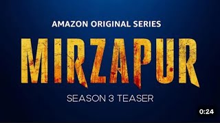 Mirzapur Season 3 Teaser  Announcement Video  Prime Video India [upl. by Treblih]