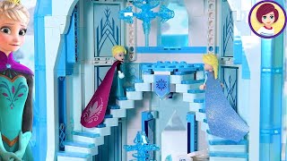 Spectacular Frozen Ice Castle for Adult Disney Princess Fans Bring it Lego Build amp Review Part 1 [upl. by Onivla853]