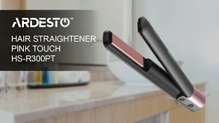 ARDESTO Pink Touch Hair Straightener HSR300PT [upl. by Shiller]