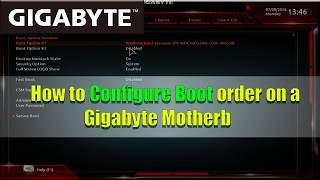 How to Configure Boot order on a Gigabyte Motherboard [upl. by Attehcnoc]