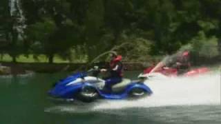 50 mph Quadski converts from Jetski to ATV in five seconds [upl. by Claudy]