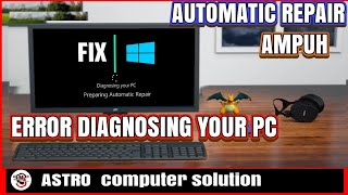 Cara Mengatasi Diagnosing Your Pc Windows 10 [upl. by Teddman]