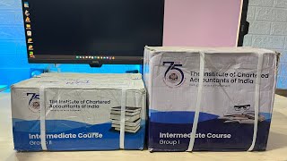 CA inter new syllabus books unboxing for May 2024 [upl. by Jermaine]