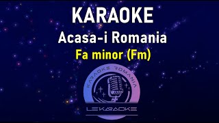 Acasai Romania Karaoke  Fa Minor Negative  Karaoke 2022 [upl. by Irrabaj]