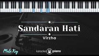 Sandaran Hati  Virzha KARAOKE PIANO  MALE KEY [upl. by Carson]