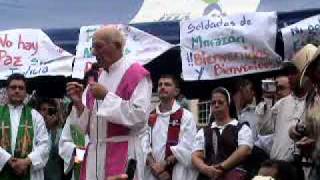 PADRE MILLA SERMON EN MANIFESTACION EN SAN PEDRO SULA HONDURAS CONTRA GOLPE DE ESTADO [upl. by Nanreik235]