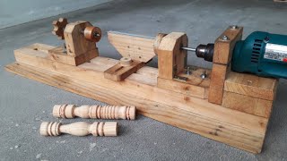 How to make Wooden Lathe [upl. by Sachs]