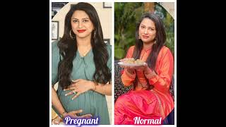 Tv serial actress in pregnant vs normalshortsytshortssong [upl. by Maryl56]