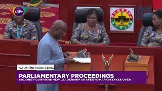 Powerful Handover Speech Osei KyeiMensahBonsu hands over to AfenyoMarkin as Majority Leader [upl. by Dnaletak]