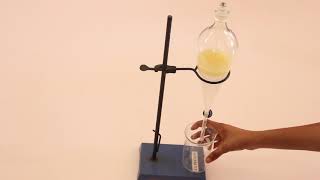 Separation of Immiscible Liquids  Demonstration [upl. by Aoniak64]