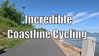 Unbelievable Scenery Cycling the Dorchester Bay Coastline  Zone 4 [upl. by Eelinnej]