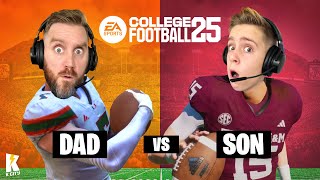 Dad vs Son in EA College Football 25 First Game [upl. by Meli]