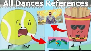 BFDIA 9 All Dances References [upl. by Verene]