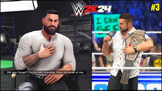 WWE 2K24 My Rise  Roman Reigns Returns To Mock Rocky 3 [upl. by Bellina967]