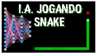 Inteligência Artificial jogando SNAKE Neuroevolução [upl. by Lletnahc]