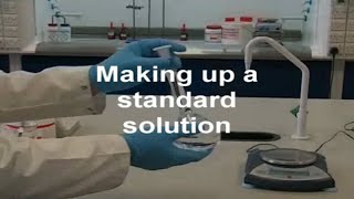 Preparing a standard solution  Chemistry [upl. by Leitao877]