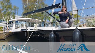 Hanse 588  Guided Tour [upl. by Anilecram]