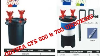 Odyssea cfs 500 and cfs 700 unboxing [upl. by Refeinnej]