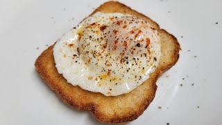 Air Fryer Poached Egg amp Toast  Easy Breakfast [upl. by Silenay]